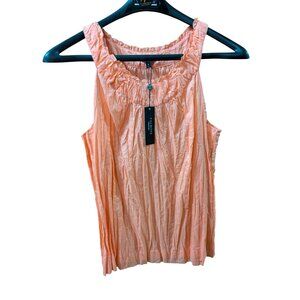 Talbots Tank Top Crinkle Cotton Women's Size 12 NWT